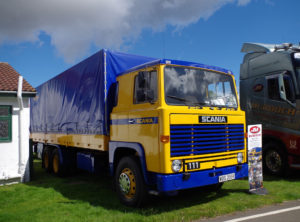A classic Scania 111 fully repainted to origional demonstrator colours as part of a full refurbishment