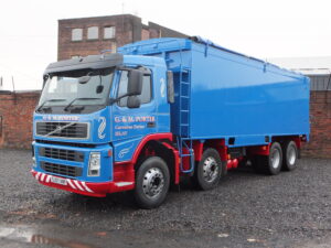 Bulk tanker painted in customer livery